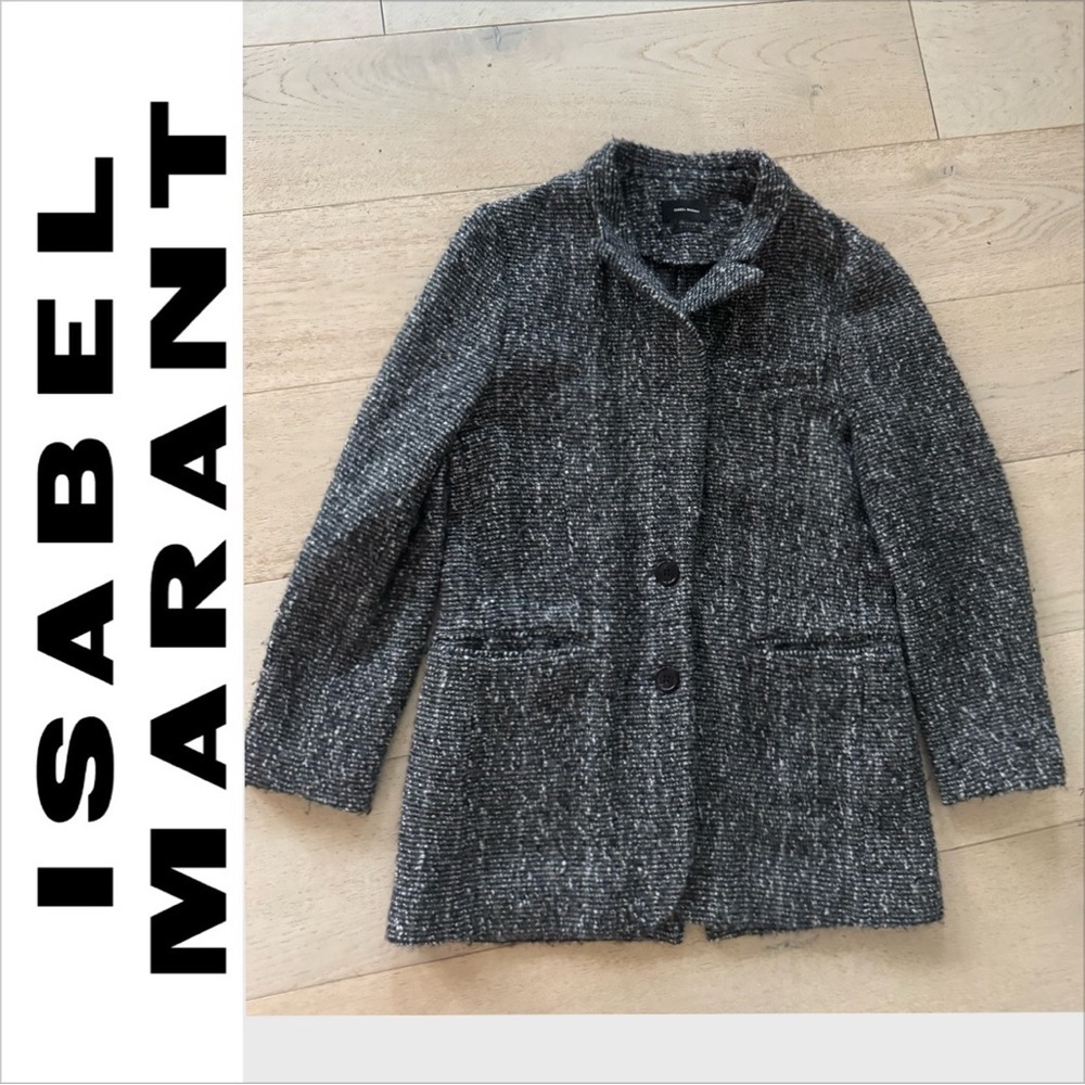 Isabel Marant Tweed Wool BF Coat